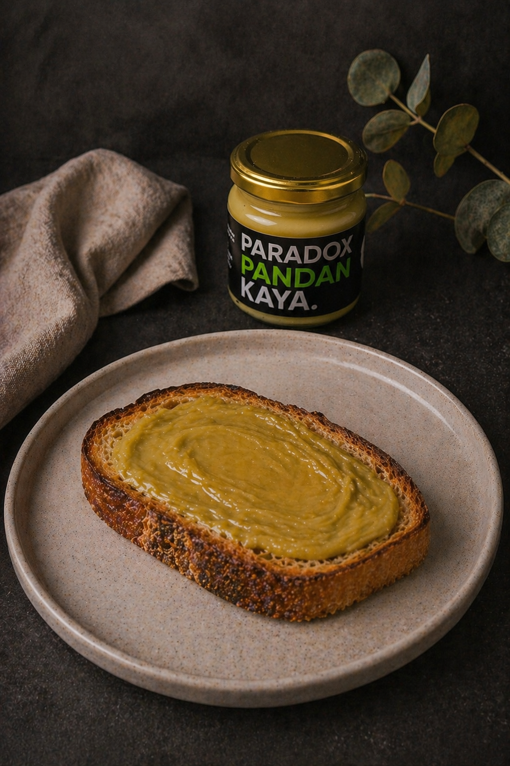 Pandan Kaya on Toast
