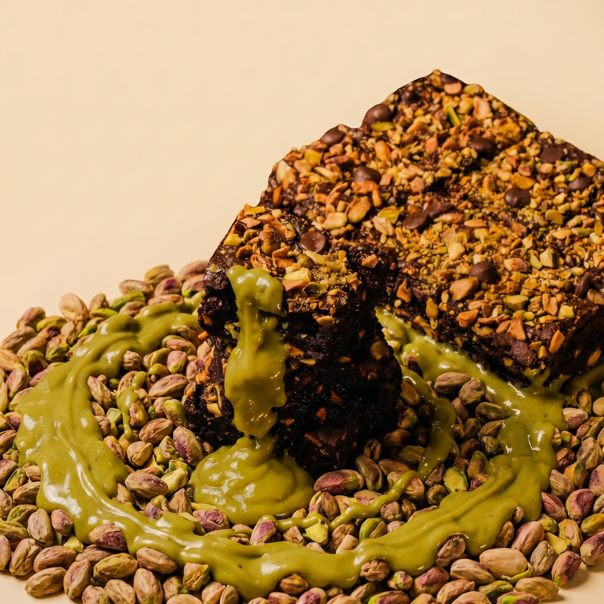 Pistachio Brownie Halal