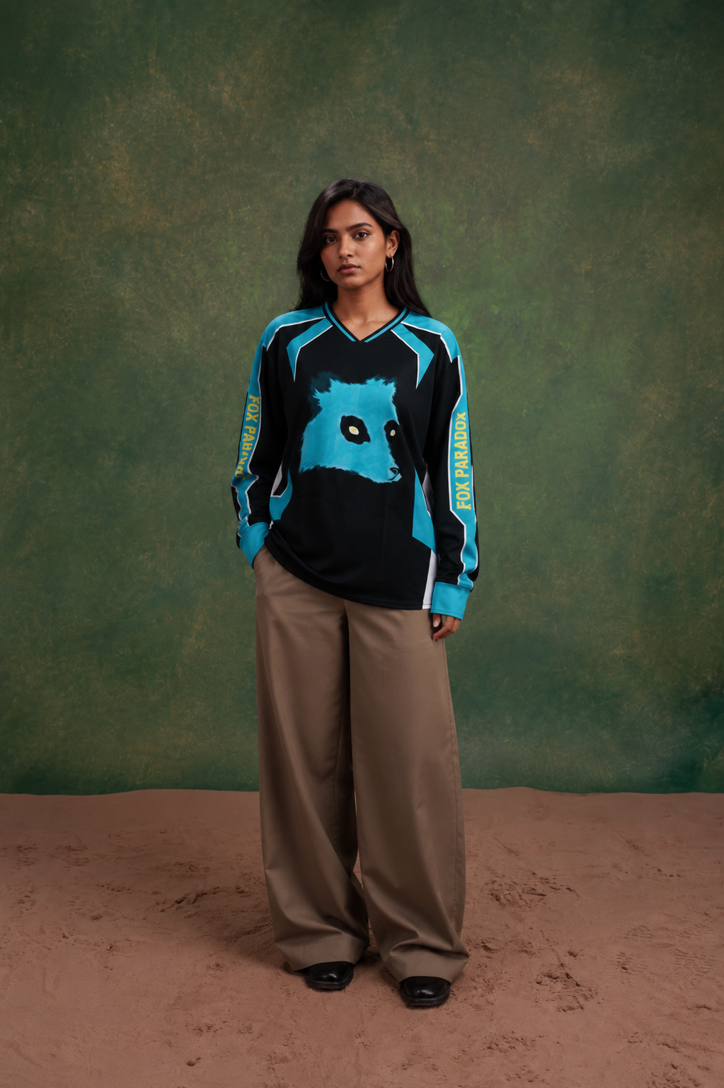“OG Fox” Oversized Long Sleeve Jersey - Unisex